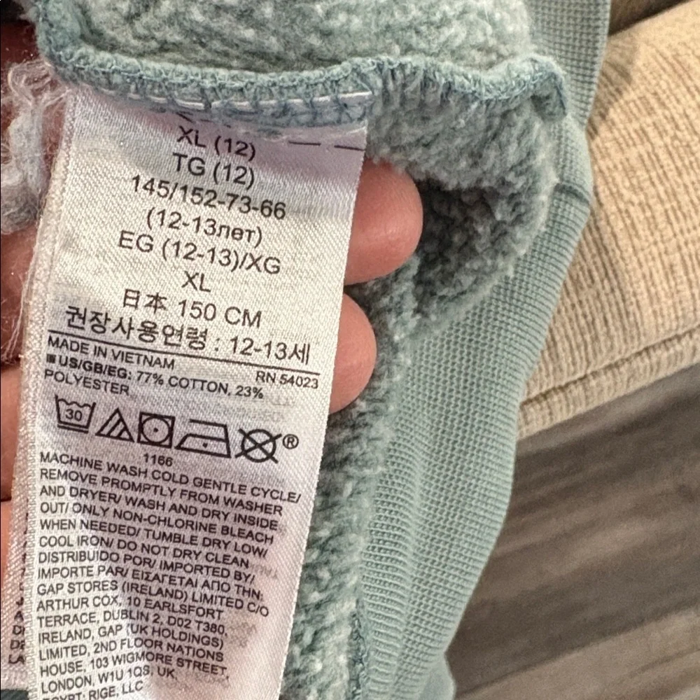 Gap Teen Green Hoodie Sweatshirt 12